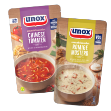 Unox soep in zak